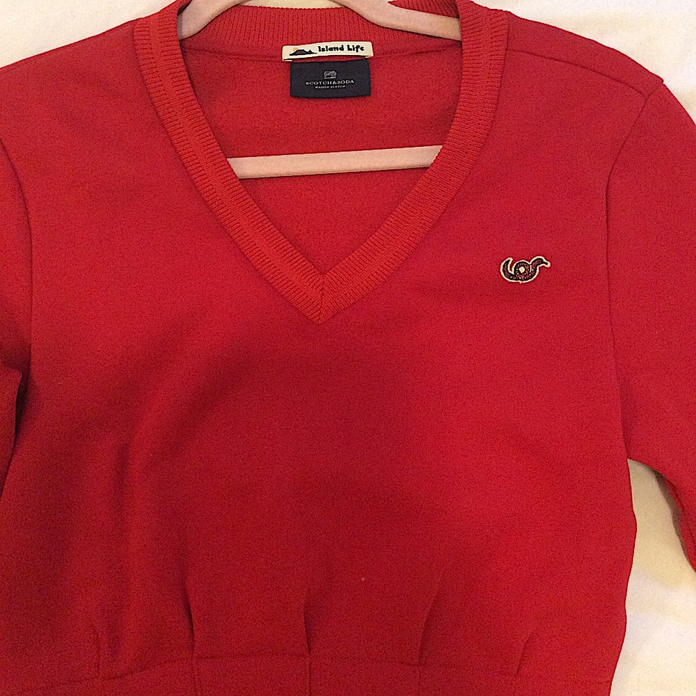 Scotch & Soda Red Sweatshirt